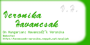 veronika havancsak business card